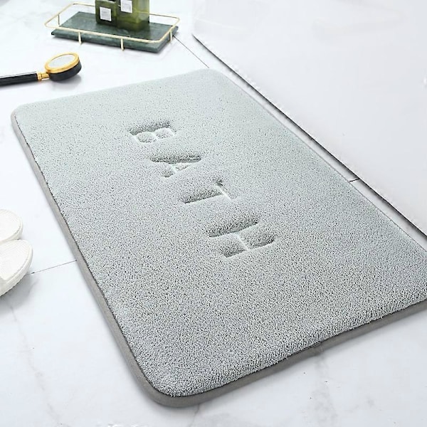 Badrumsmatta i Memory Foam, Broderad Badrumsmatta, 40 x 60 cm