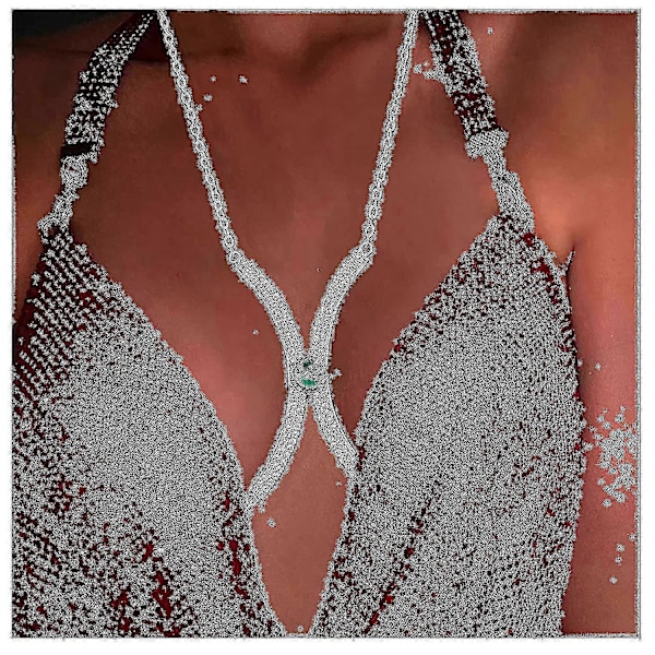 Kroppskedja Strass BH Underkläder Kroppskedja