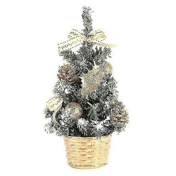 Mini Julgran med Ornament, 4 Delar