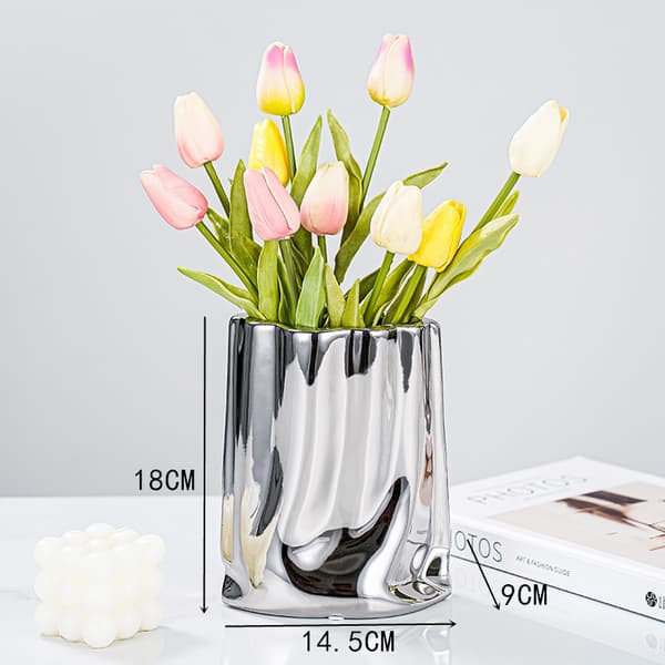 Keramisk Vas Modern Blomvas Minimalistisk Abstrakt Heminredning