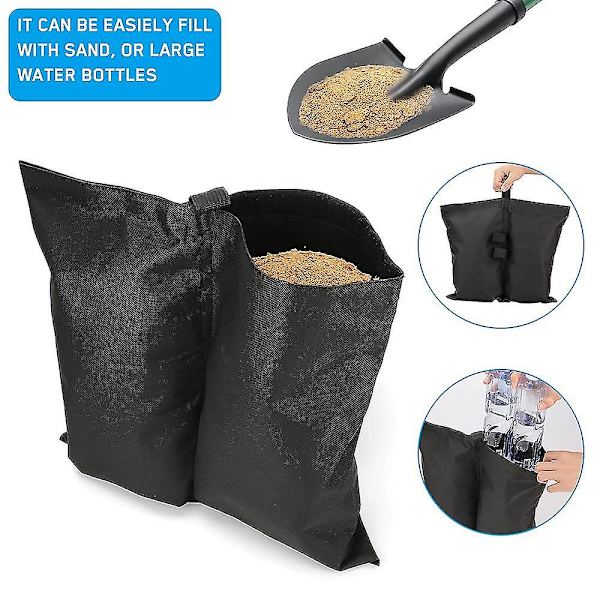 4-pack Tältvikter Sandsäckar, Kraftiga Viktade