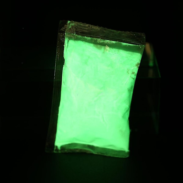 Gulgrön fotoluminescerande pulver för DIY nagelkonst, färg och tryck