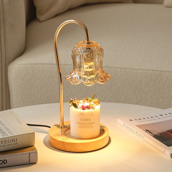 Ljusvärmare lampa kompatibel med burkljus Vintage elektriskt ljus