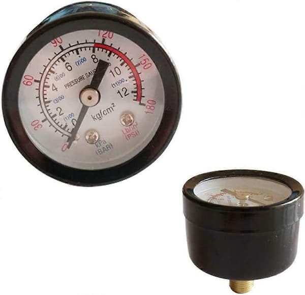 Luftkompressor Tryckregulator 1/4\" Pneumatisk Regulator, Med Anslutning 180psi 12bar (Trevägsventil)