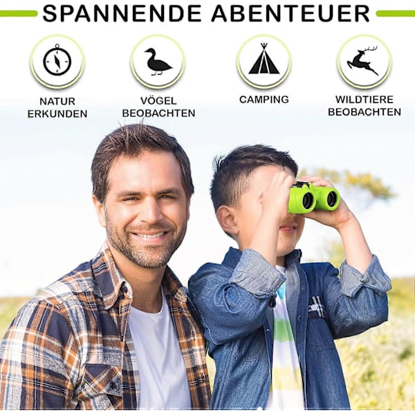 Barnkikare - 8X21 - Komplett set med förstoringsglas för 4 5 6 7 8 år gamla pojkar &amp; flickor