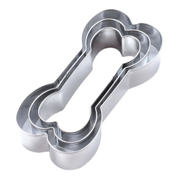 Hundbensformar, rostfritt stål, 3-pack