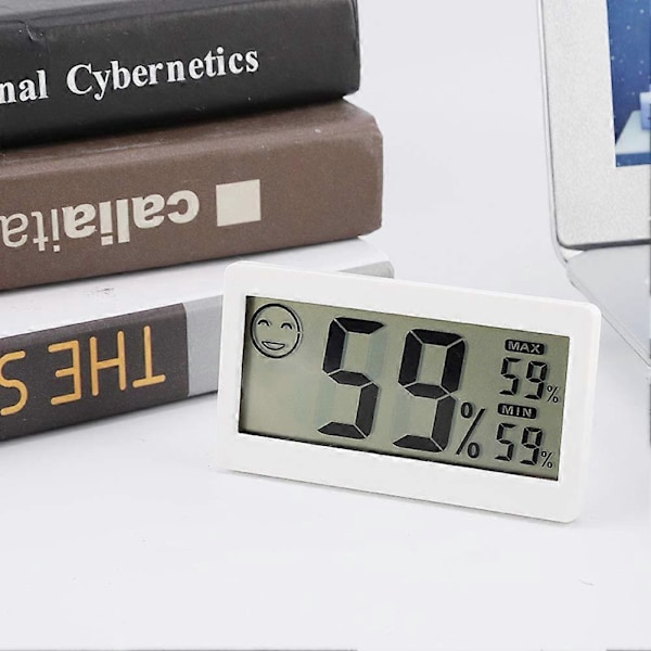 Digital Hygrometer, Inomhus Termometer, Luftfuktighetsmätare för Hemmet, 2-i-1 Monitor, för Växthus Kontor Hotell