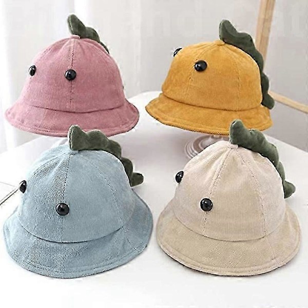 Baby Solhatt Unisex Barn Bucket Hatt Pojke Flicka Utomhus Bred Brim Solskydd Keps, Gul