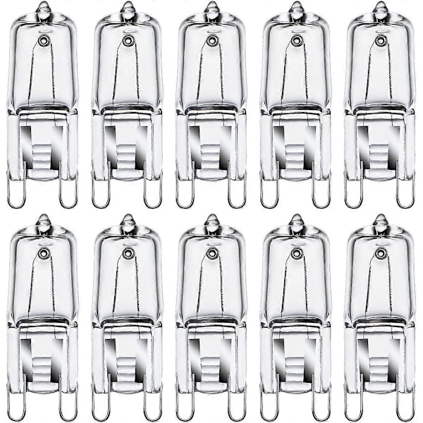 G9 Halogenlampor G9 35W G9 Kapsellampor 230V 2800K Varmvit Dimbar 10-pack