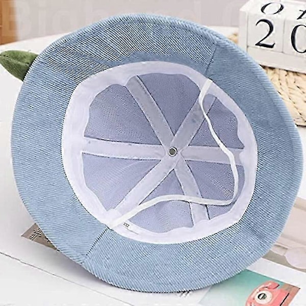 Baby Solhatt Unisex Barn Bucket Hatt Pojke Flicka Utomhus Bred Brim Solskydd Keps, Gul