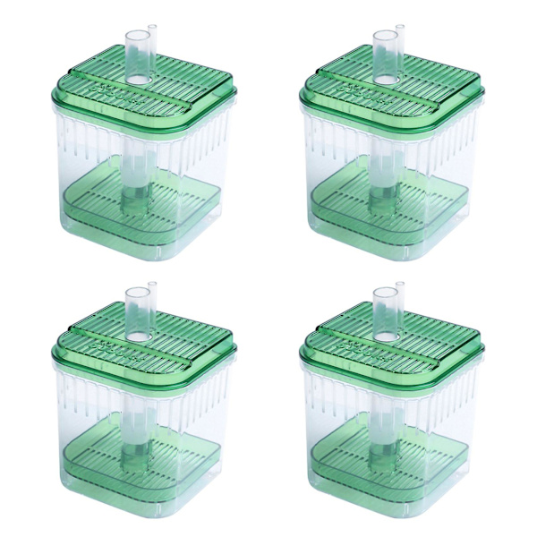 4x Plast Akvarium Filter Bottenlåda Tr