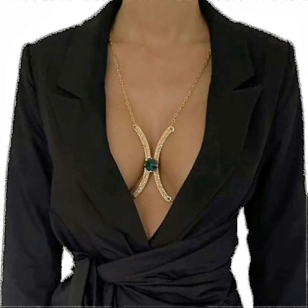Kroppskedja Strass BH Underkläder Kroppskedja