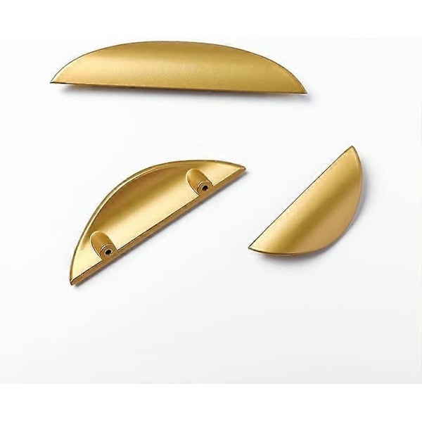 Set med 2 Kökslådsdraghandtag, Modern Guldinredning i Zinklegering för Skåp Badrum Byrå (Hålcentrum 1.25'' 32mm)