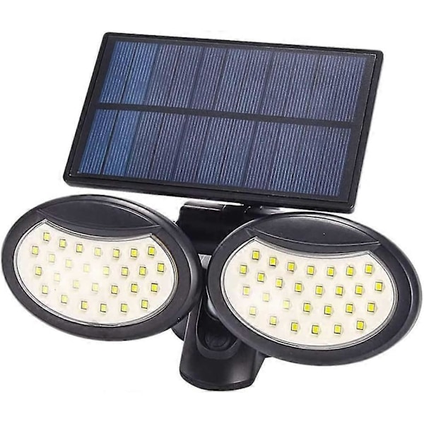 Solar Vägglampa Utomhus, 56 LED Vägglampa Solar Säkerhet Utomhus Elektroluminescens Solar Rörelsesensor Lampor-IP65 Vattentät Säkerhet Solar Säkerhet Fo