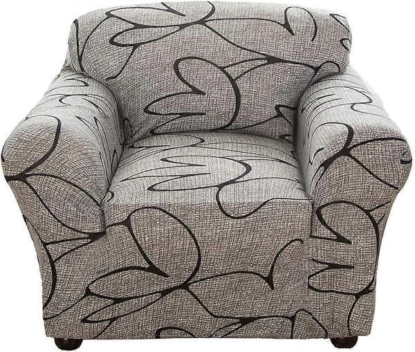 Polyester Sofföverdrag Elastiskt Stretch Soffskydd Överdrag 1-sits 90-130cm