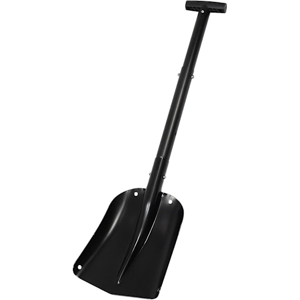 Fällbar snöskyffel i aluminiumlegering Teleskopisk snöskyffel för utomhusbruk för bilcamping trädgård (Svart)