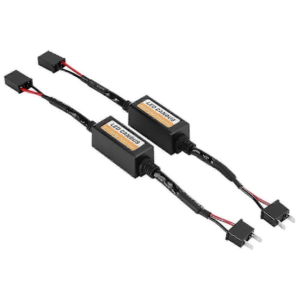 2 st LED Canbus Strålkastardekoder Enhet Anti-Flimmer Motstånd Felavbrytare för H7 S20241230127