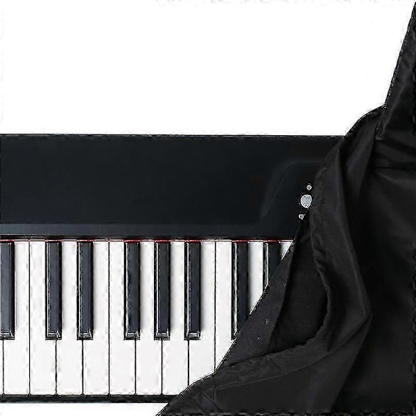 Dammskydd för Piano Keyboard med 88 Tangenter, med Notställsskydd, Elektriskt Pianoskydd, Dammtätt A