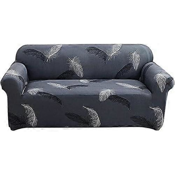 Stretch Sofföverdrag med Armstöd Grå 1-Sits Sofföverdrag Universal Elastiskt Möbelskydd (90-140cm)