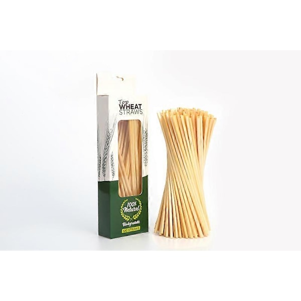 Biologiskt Nedbrytbara Bambufiber Sugrör | 200 ST 20 cm