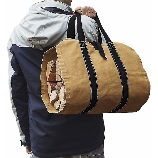 Säck med Ved Khaki