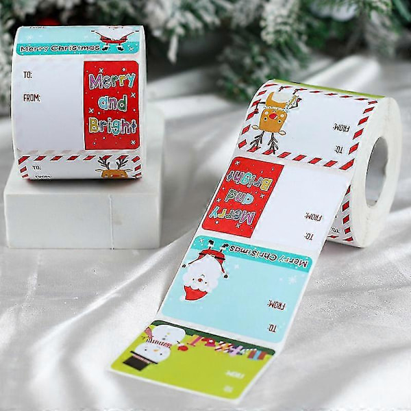 500 st Kuvert God Jul Dekorationer För Hemmet 2023 Jul Xmas Förslutningsetiketter DIY Gåvor Presentförpackningsdekaler