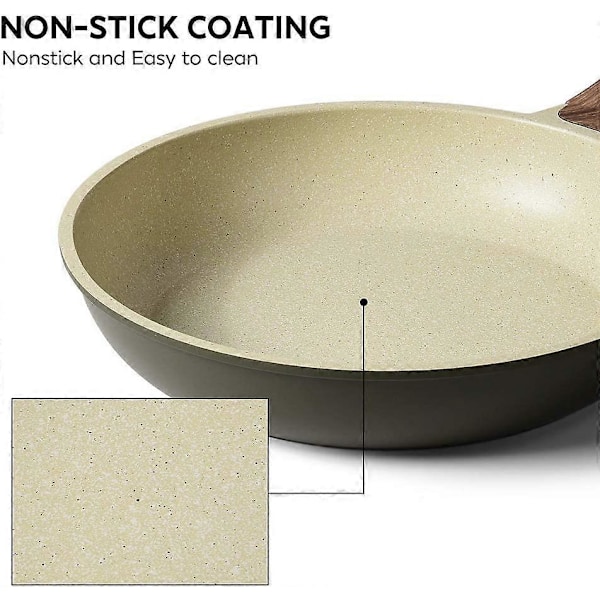 24 cm Non-stick Stekpanna, Granitbeläggning, Non-stick Stekpanna 24 CM Stenpannor