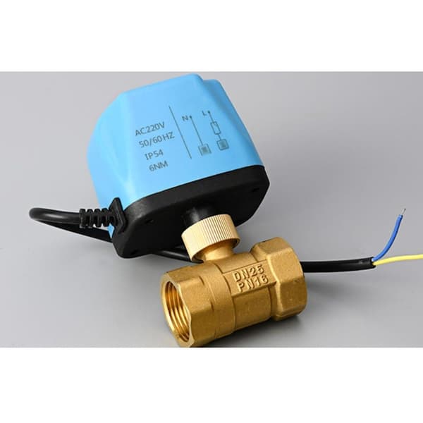 1 tum DN25 Motoriserad kulventil Normalt Stängd Elektrisk Solenoidventil
