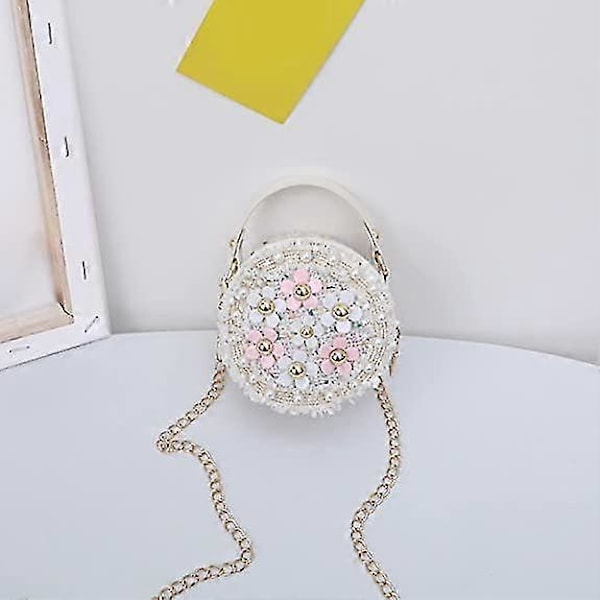 Liten Axelväska för Flickor Småbarn Prinsessa Mini Crossbody Handväska Barn Kedja Liten Plånbok