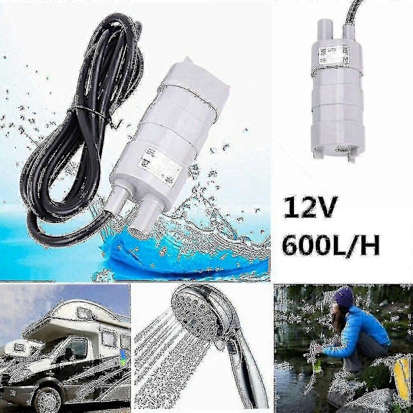 12V Dränkbar Färskvattenpump 10 Lpm Passar Thetford C2 C200 Cwe Cs C402 Kassettoaletter