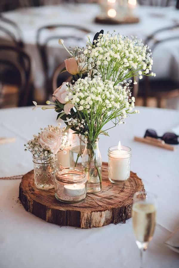 10 Konstgjorda Brudslöjeblommor för Bröllops- och Heminredning