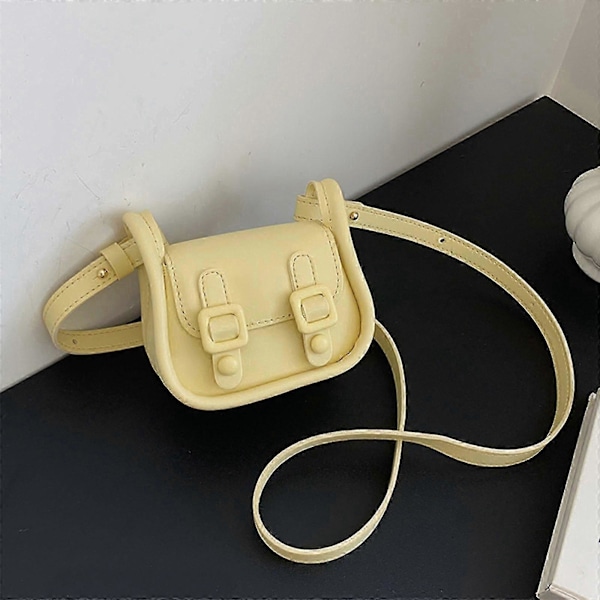 Mini Handväska Dam Söt Liten Axelväska Casual Satchel PU Läder Handväska