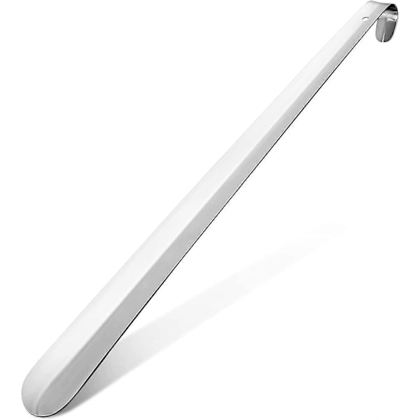 1 st rostfritt stål skohorn, metall skohorn Långt skohorn, mycket stabil design, för alla, 42 cm