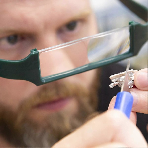 Fint Pannband Förstoringsglas med 4 linser Svart
