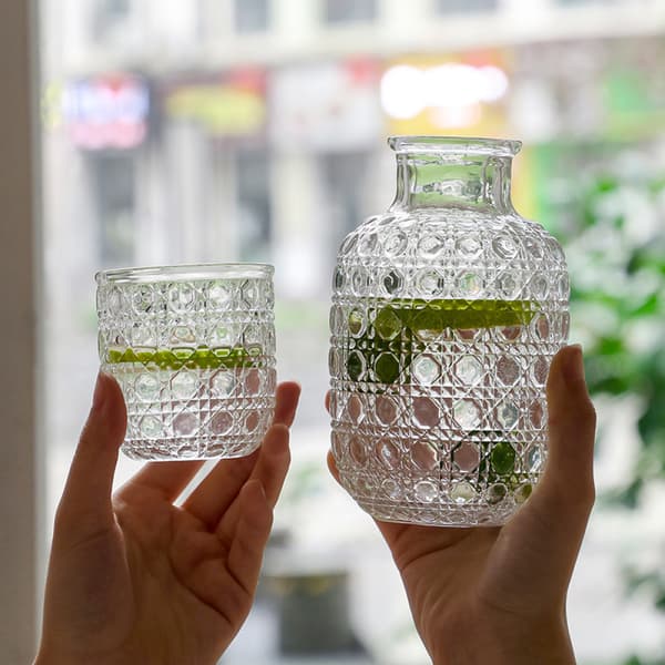 Glaskanna 440ml karaff Varmt/kallt vatten Is-te Dryckeskaraff
