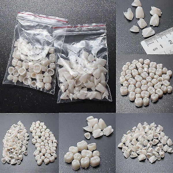 115 st Resin Tandprovisoriska Kronor Främre & Bakre Molarer Tandkit (SJJYV) Back teeth 1 pack