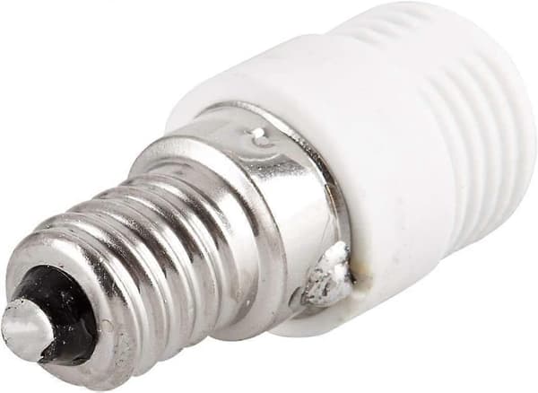 2-pack E14 till G9 Keramisk Sockeladapter för LED, Halogen, CFL Glödlampor