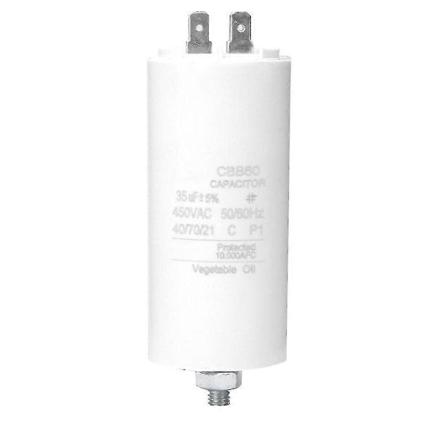 CBB60 450V 35uf Motor Start Kondensator med Skruvmutter för Tvättmaskin