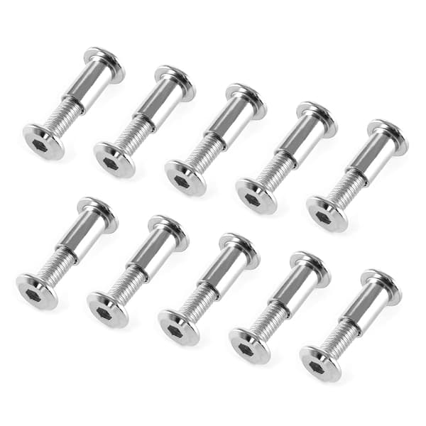 10 anslutningsskruvar M6x15mm, hylsskruvar, rostfritt stål