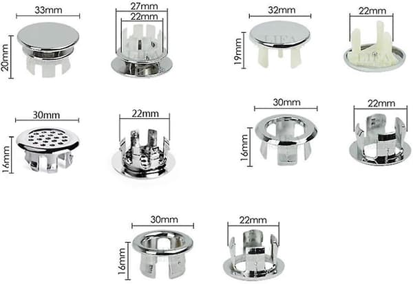 Diskho Överloppsskydd, 4 st 33mm