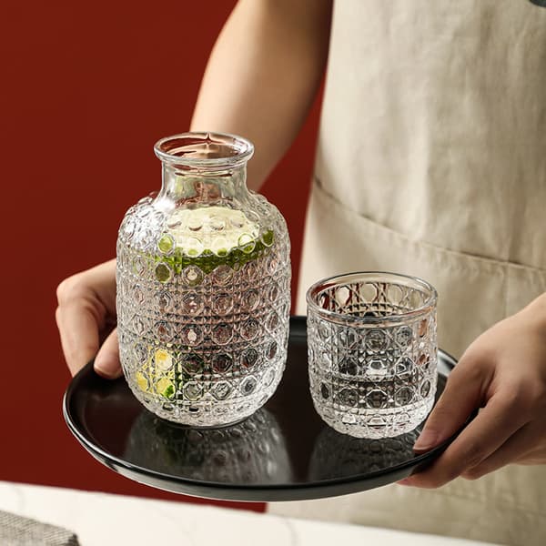 Glaskanna 440ml karaff Varmt/kallt vatten Is-te Dryckeskaraff
