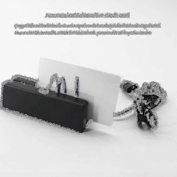 Msr90 Usb Magnetremskortläsare Kortläsare Stripe 3 Spår Mini Swiper För Usb Pc