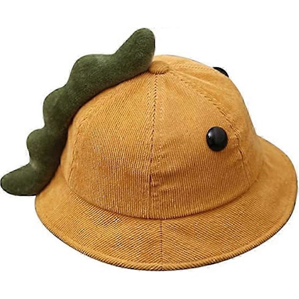 Baby Solhatt Unisex Barn Bucket Hatt Pojke Flicka Utomhus Bred Brim Solskydd Keps, Gul