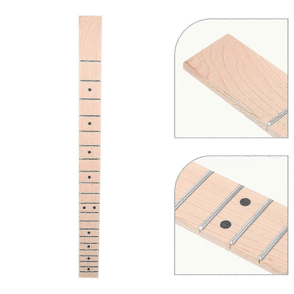 Elektrisk Gitarrhals Gitarr Greppbräda Trä Gitarrhals Ersättning Gitarrhals 21 Band