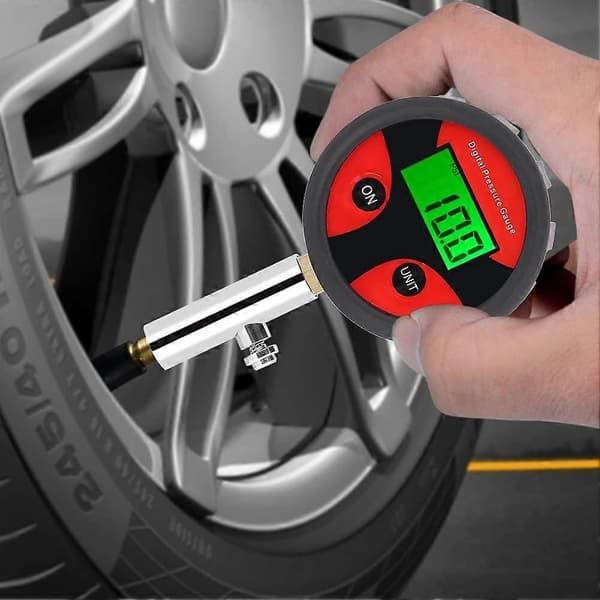 Däcktrycksmätare Premium Digital Mätare Hög Noggrannhet Däcktrycksmätare 0 till 200 PSI