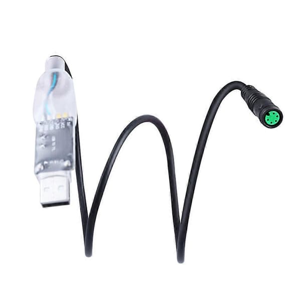 USB-programmeringskabel kompatibel med Bafang BBS01B BBS02B BBSHD Mid Drive Center elcykelmotor programmerad