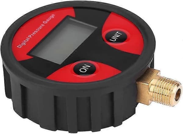 Digital däcktrycksmätare, LCD Digital LCD Däcklufttrycksmätare Gänga: 1/8 NPT