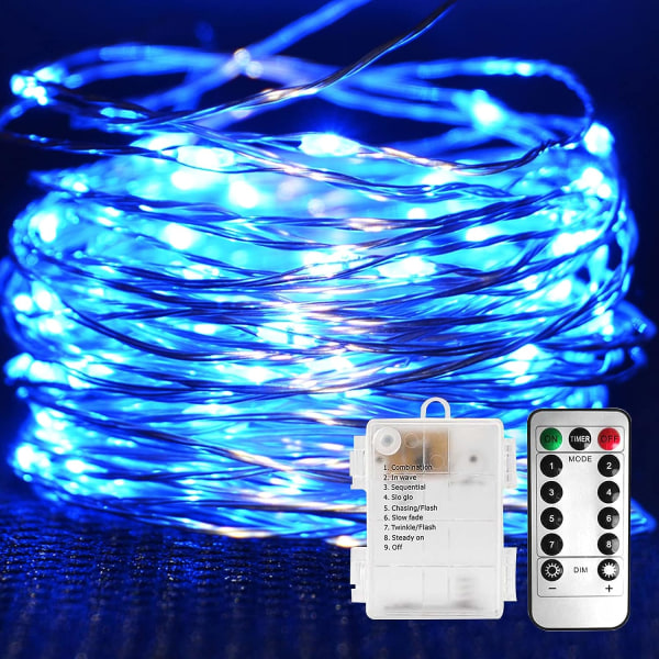 10m 100 LED Batteridrivna String Lights Waterpr