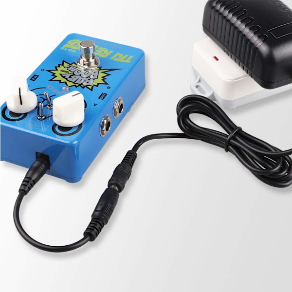 Högkvalitativ helt ny Omvänd Polaritetsomvandlarkabel 5.5 X 2.1 för Keyboard Gitarr Effektpedal (2 st)