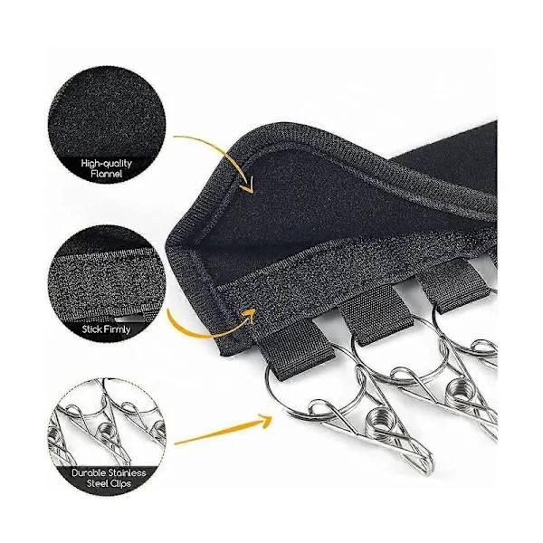 Hatteholder - Hatteholder, Multifunktionel Tøjstativ - Garderobe Organizer Ekspert, Sort